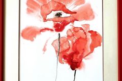 Макове, 35х20, акварел/хартия