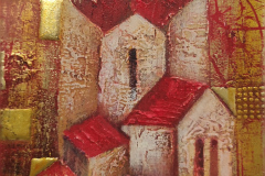 Минало златно, смесена техника върху дърво, 23/15 см