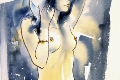 Nude, 50/35, акварел/хартия