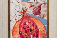 Лятна тераса , акрил/платно , 32/12 см