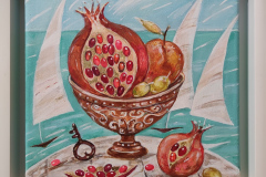 Южна тераса , акрил/платно , 20/20 см