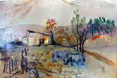 Напролет (от 1980 г.) , масл.бои/платно, 33/40 см