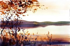 Топла есен, акварел, 35/50см