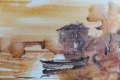 Морето 2, акварел, 32/40см