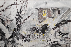 Зима , акрил/платно , 50/70 см