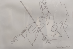 Цигуларка , туш/перо , 21/30 см