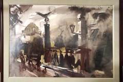 Орлов мост, смесена техника, 50/70 см