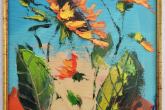 Слънчогледи,масл.бои/платно, 30/20 см