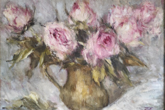 Рози , маслени бои/платно , 35/50 см