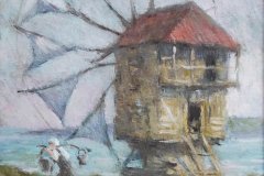 Созопол преди, масл.бои/платно , 40/30 см