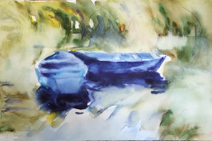 Лодки, акварел, 32/50 см