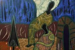 В една посока , смесена техника , 50/35 см