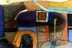 У дома, смесена техника/хартия , 14/13 см