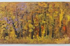 Топла есен, 2024г., акварел, 10/17 см