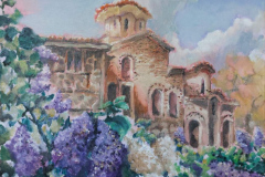 Боянската църква , масл.бои/платно , 40/40 см
