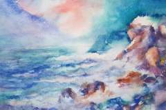Море, акварел ,33/48 см