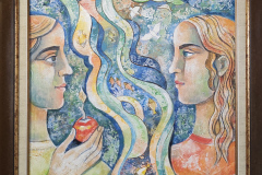 Реката на живота , маслени бои/платно , 50/50 см