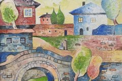 Копривщица , масл.бои/платно , 35/40 см