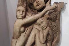 Орфей и музи, дървопластика ,орех ,48/37/15 см